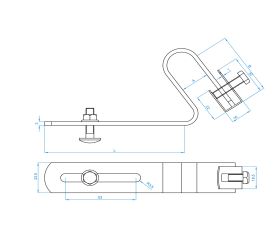 TE-PE [CP] Soportes de canalón. Para fijación a teja