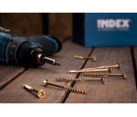 TEX-BP [CP] Tirafondo de alto rendimiento. Bicromatado. Huella PZ