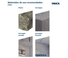 TFE [CP] Anclaje de fijación directa en hormigón con recubrimiento zincado. Homologado ETE Opt.1. Cabeza hexagonal