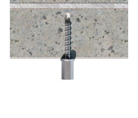 TFF [CP] Anclaje de fijación directa en hormigón con recubrimiento zincado. Homologado ETE Opt.1. Rosca hembra métrica