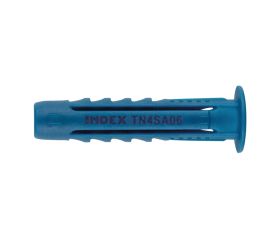 TN4S-A [CP] Taco de nylon anudable de 4 segmentos para todo tipo de materiales. Taco con collarín