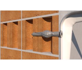 TN4S-L [CP] Taco de nylon anudable de 4 segmentos para todo tipo de materiales. Taco largo