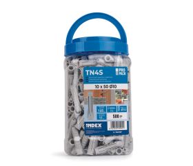 TN4S EP [CP] Taco de nylon anudable de 4 segmentos para todo tipo de materiales. Bote de plástico