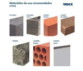 TN4S [CP] Taco de nylon anudable de 4 segmentos para todo tipo de materiales. Taco