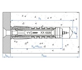 TN4S [CP] Taco de nylon anudable de 4 segmentos para todo tipo de materiales. Taco