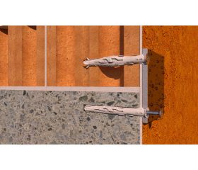 T-NUX A A4 [CP] Taco de nylon universal de alto rendimiento. Inoxidable A4. Cabeza avellanada. Huella TX. Homologado ETE