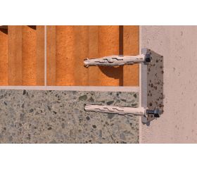 T-NUX E A4 [CP] Taco de nylon universal de alto rendimiento. Inoxidable A4. Cabeza hexagonal. Huella TX. Homologado ETE