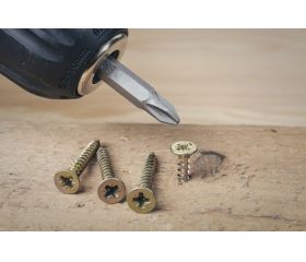 TP-PO B [CP] Tirafondos de cabeza avellanada. Bicromatado. Huella PZ