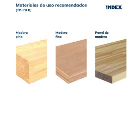 TP-PO B [CP] Tirafondos de cabeza avellanada. Bicromatado. Huella PZ