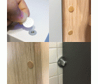 TP-TP [CP] Tapones adhesivos de colores tapa-tornillo. Adhesivo