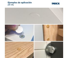 TP-TP [CP] Tapones adhesivos de colores tapa-tornillo. Adhesivo