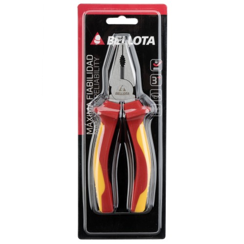 Alicate universal aislado 160 mm para trabajos eléctricos de sujeción con tensión hasta 1.000V / 26102160VDE
