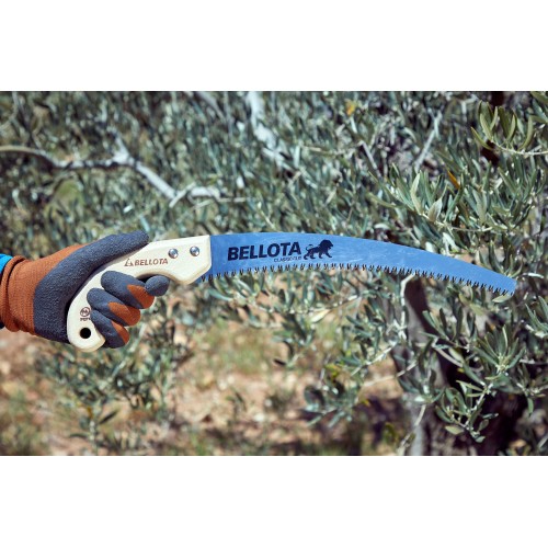 Serrucho León con hoja curva de 11" y mango de maderacurvo. Incluye funda / 450MC11