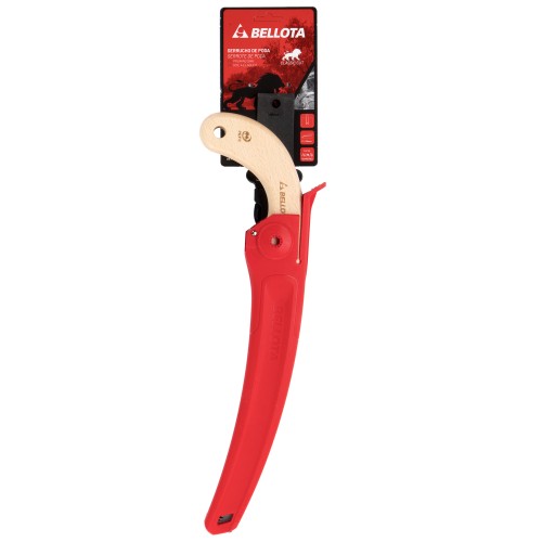 Serrucho León con hoja curva de 11" y mango de maderacurvo. Incluye funda / 450MC11