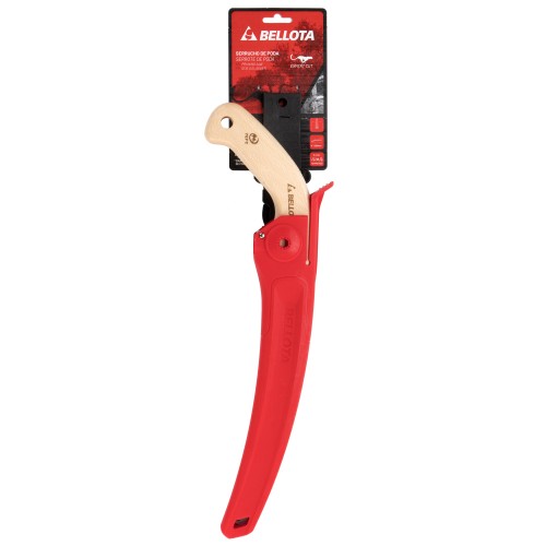 Serrucho Guepardo con hoja curva de 11" y mango de madera recto. Incluye funda / 454MR11