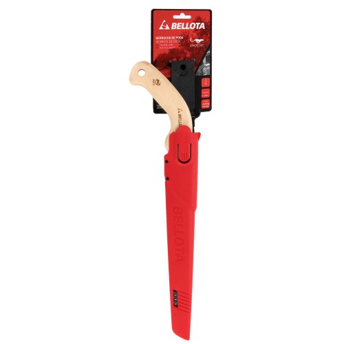 Serrucho Guepardo con hoja recta de 12" y mango de madera recto. Incluye funda / 45RMR12