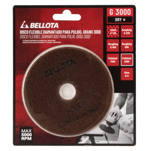 Disco flexible diamantado para pulido - grano 3000 / DFDIAM3000