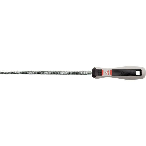 Escofina carpintero redonda 8 pulgadas y picado entrefino basto con mango bimaterial / 41048EMB