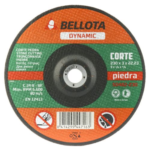 Disco abrasivo dynamic para corte piedra, espesor 3 mm y Ø 230 mm / 50482230