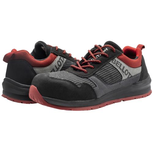 Zapato de seguridad Street negro-rojo S1P talla 36 / 72350BR36S1P
