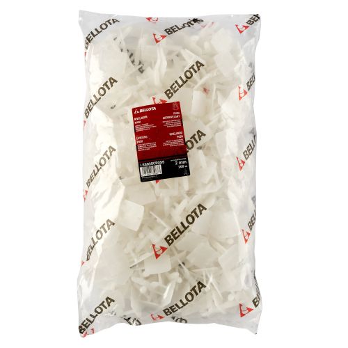 Calzo de nivelación cerámica en cruz para sistema Push&Level de 2 mm - Bolsa 200 unidades / LSS020CROSS