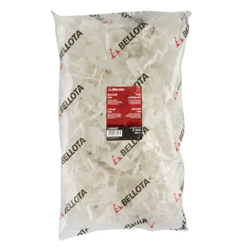 Calzo de nivelación cerámica en T para sistema Push&Level de 2 mm - Bolsa 200 unidades / LSS020T