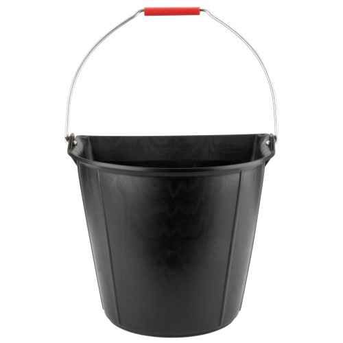 Cubo plano 13 litros con asa metálica negro / BKCIND13BM