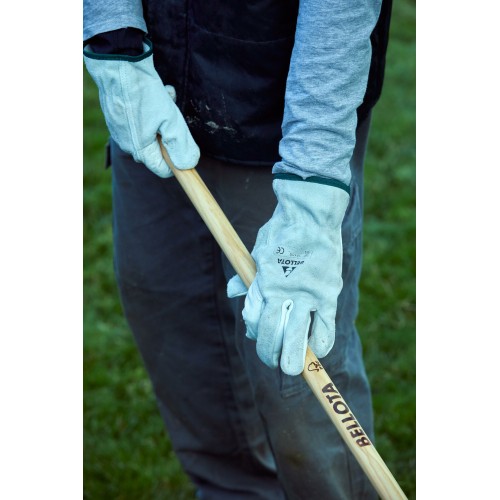 Escoba púas redondas para la limpieza de suelos de gravilla con  mango madera FSC / 3040CM