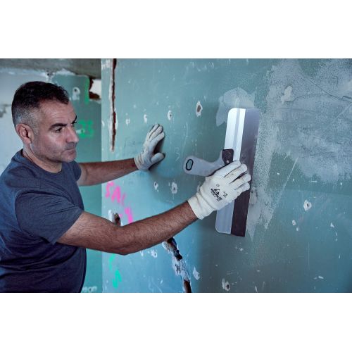 Espátula ancha de inoxidable con mango bimaterial para trabajos de acabado / 5899BIM