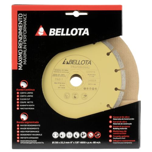Disco diamante segmentado general de obra Pro7 corte seco / 50711