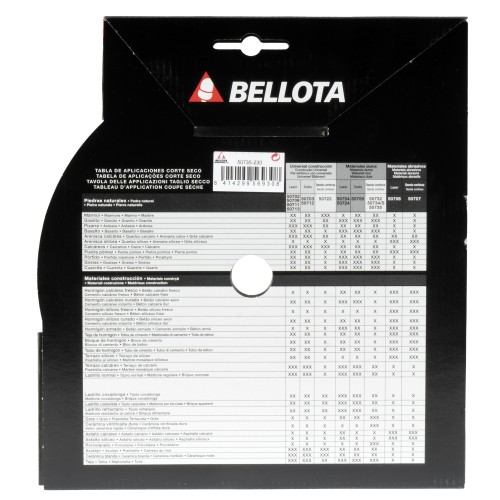 Disco diamante segmentado para hormigón armado Pro+ corte seco / 50735