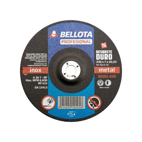 Discos abrasivos de desbaste