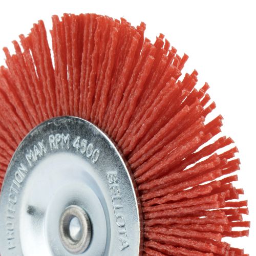 Cepillo circular con perno, hilo de nylon grano basto SiC 80  / 50825B