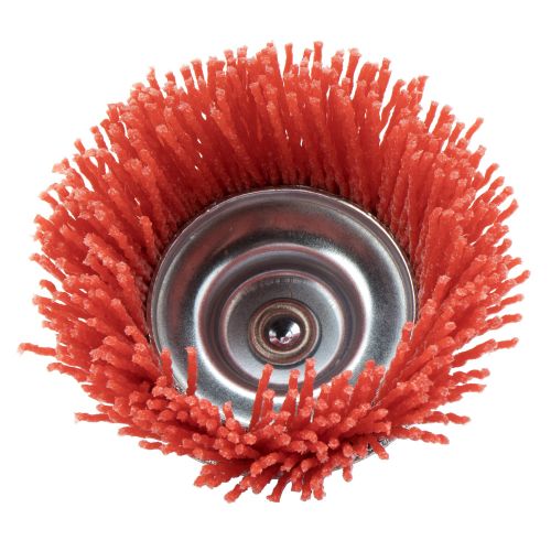 Cepillo de taza con perno, hilo de nylon grano basto SiC 80 / 50826B