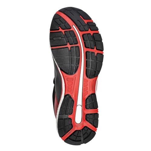 Zapato de seguridad Run S1P Gris Rojo / 72224NB