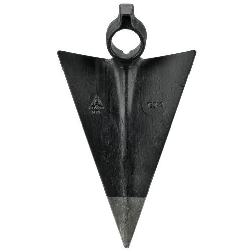 Azada forjada para cavar surcos, pala triangular, sistema antigiro con martillo / HOE150