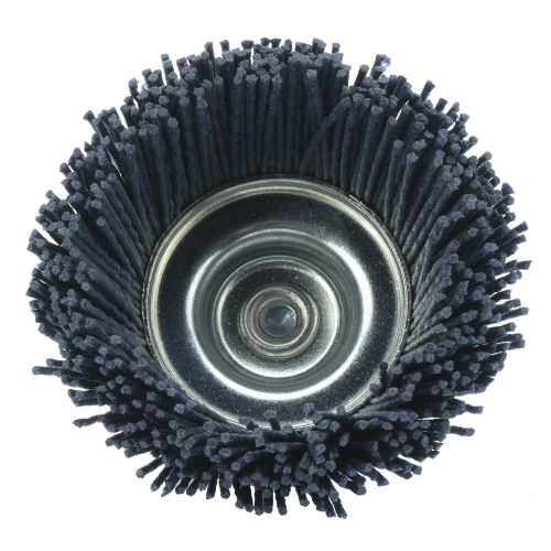 Cepillo de taza con perno, hilo de nylon grano fino SiC 180 / 50826F