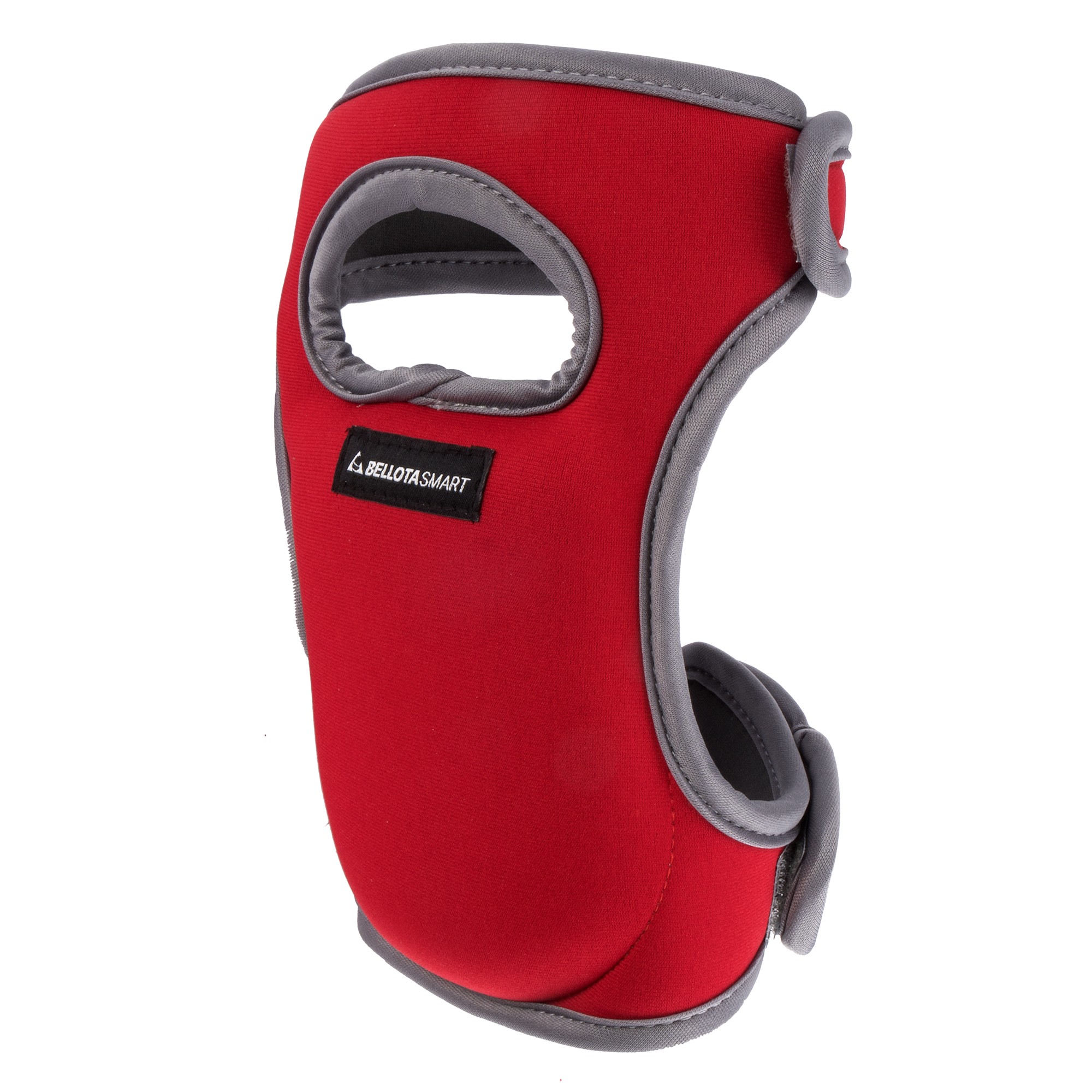 Rodillera de jardín viscoelástica y ajustable Roja