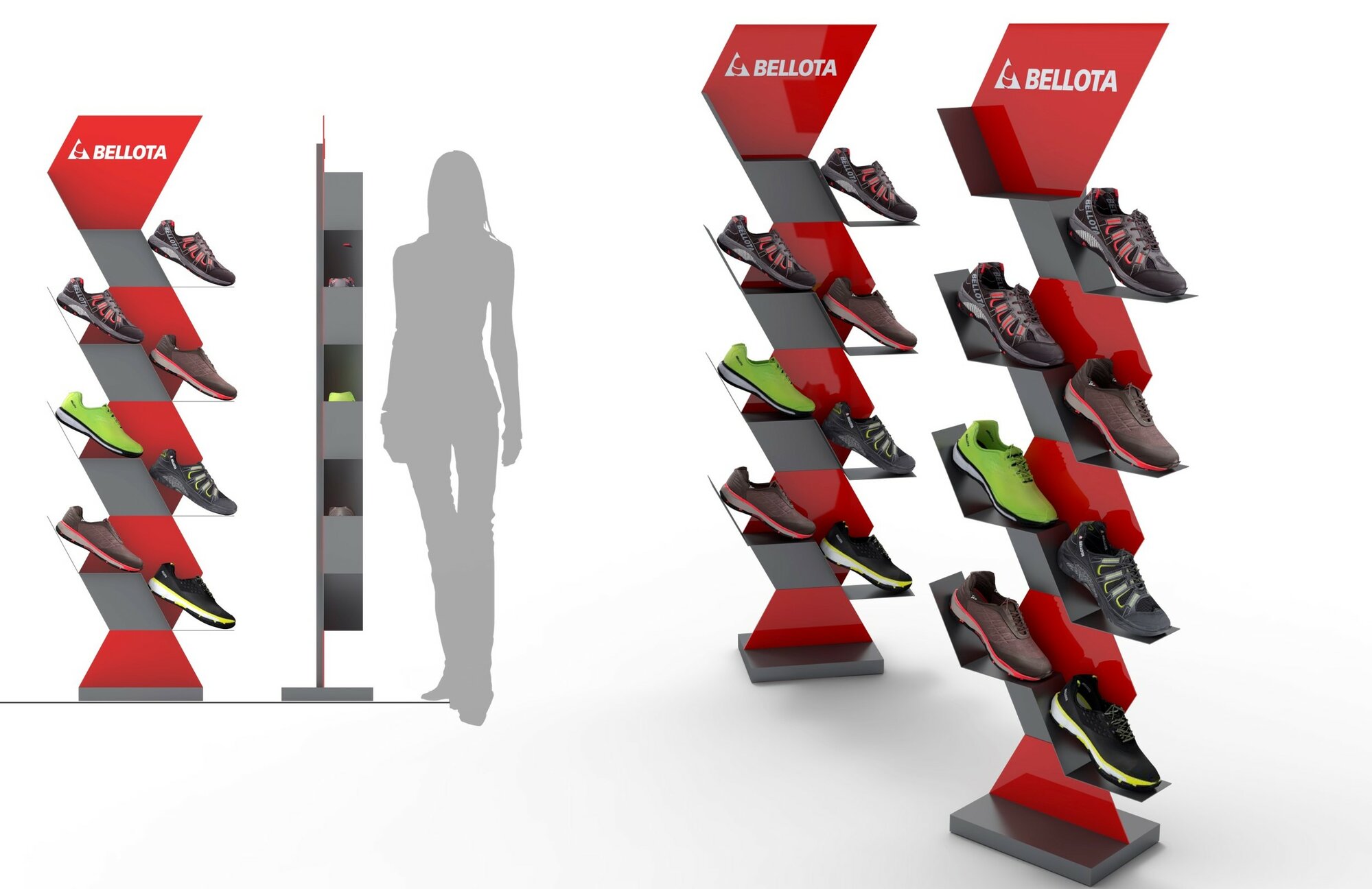 Expositor para calzado de seguridad / 72294N