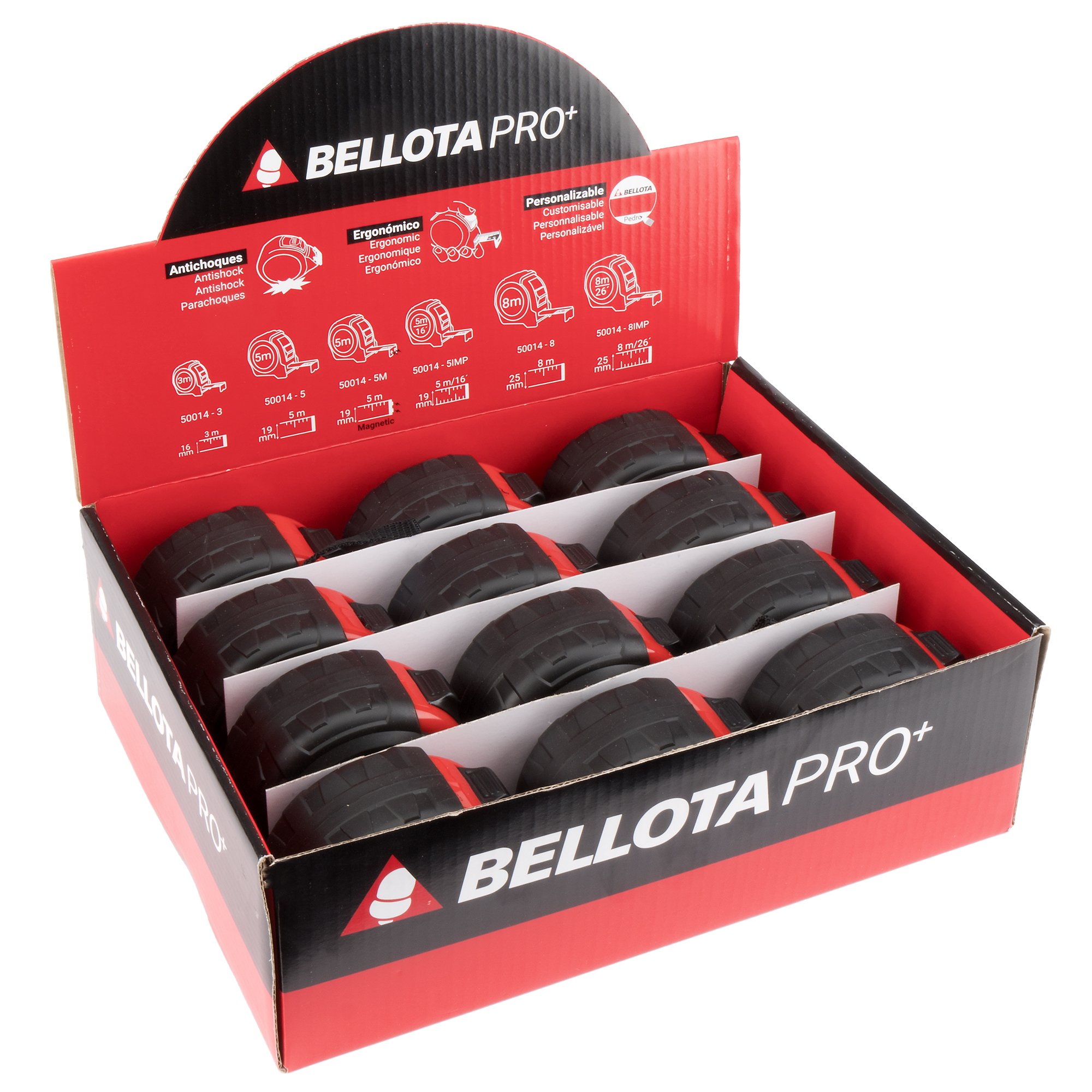 Flexómetro bimaterial 8 m / 500148