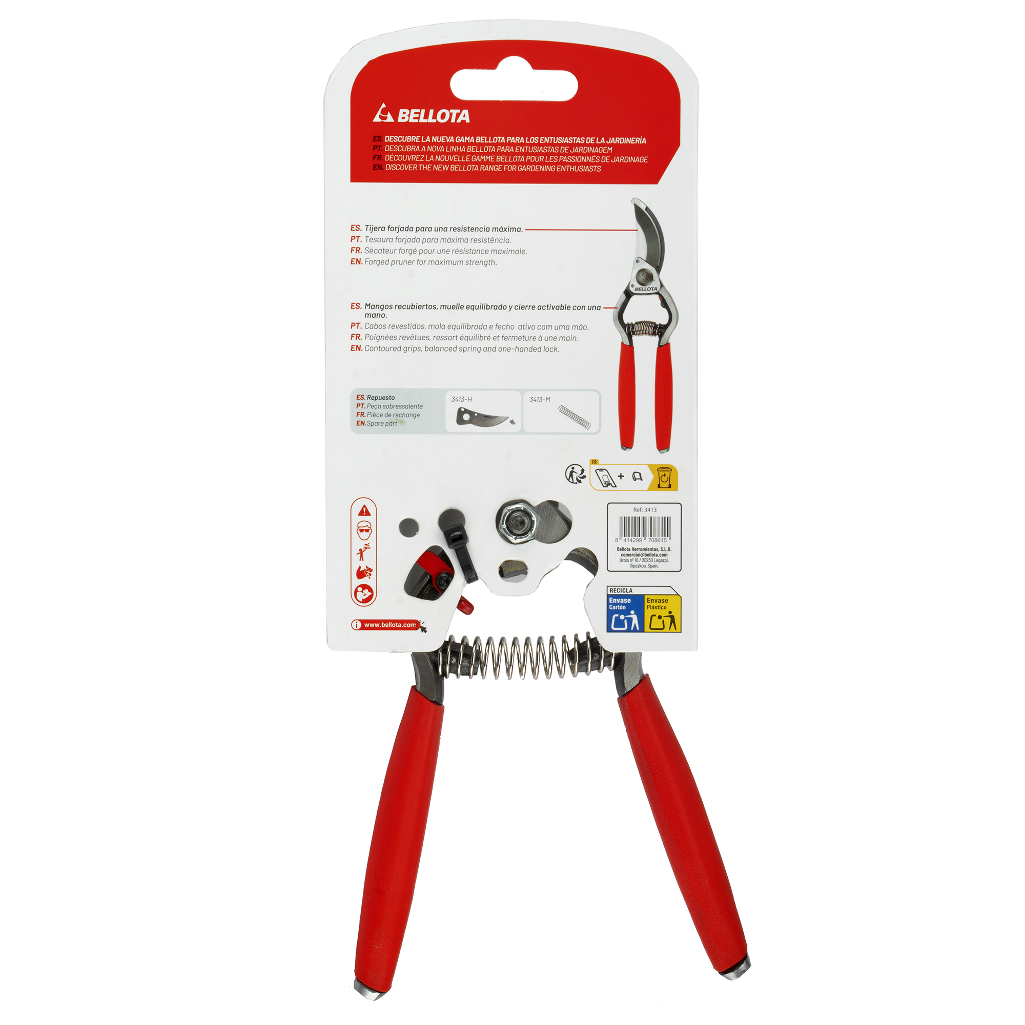 Tijera de una mano forjada diseño retro / 3413