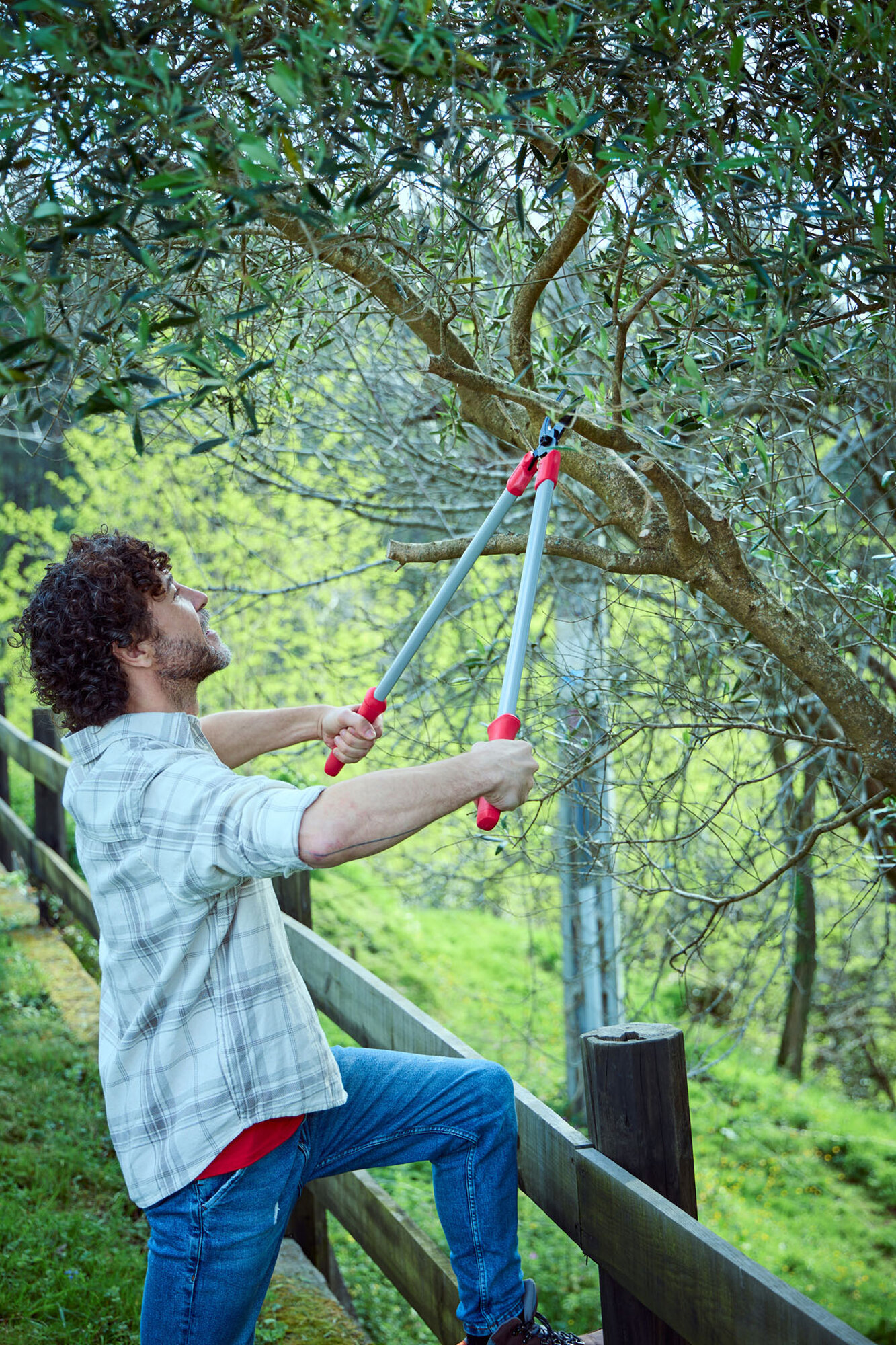 Tijera de dos manos con mangos Confort Gel -75cm / 345075