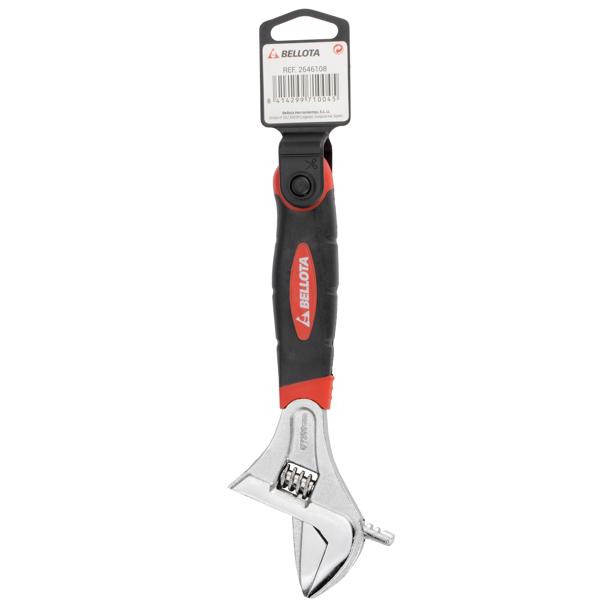 Llave ajustable moleta central 200 mm / 2646108