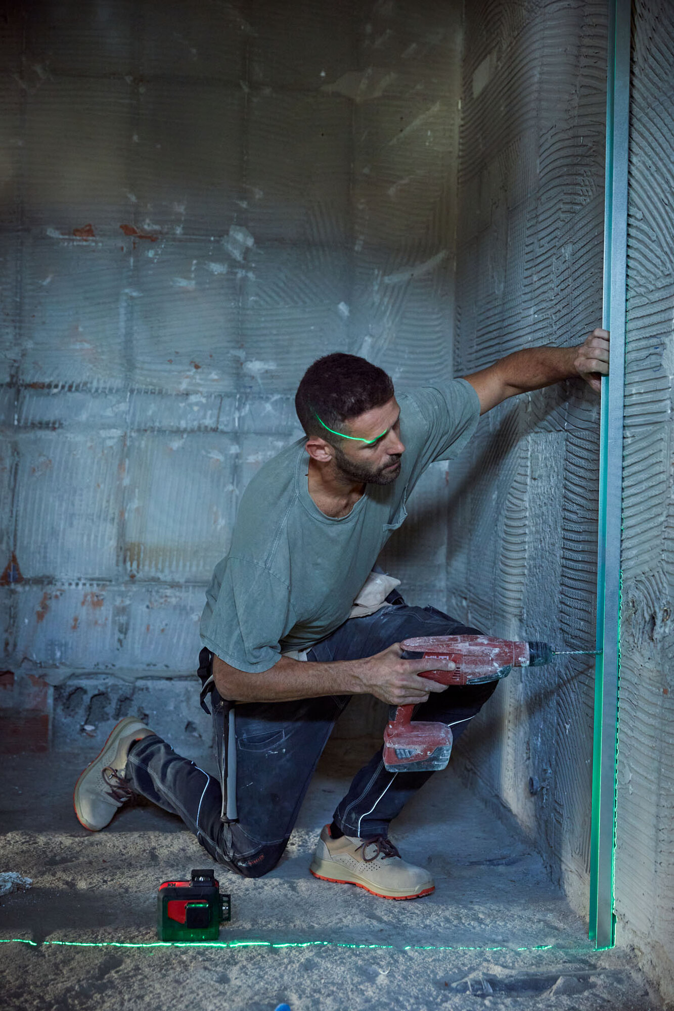 Nivel láser verde 3x360 para trabajos de nivelación / NIV30360V