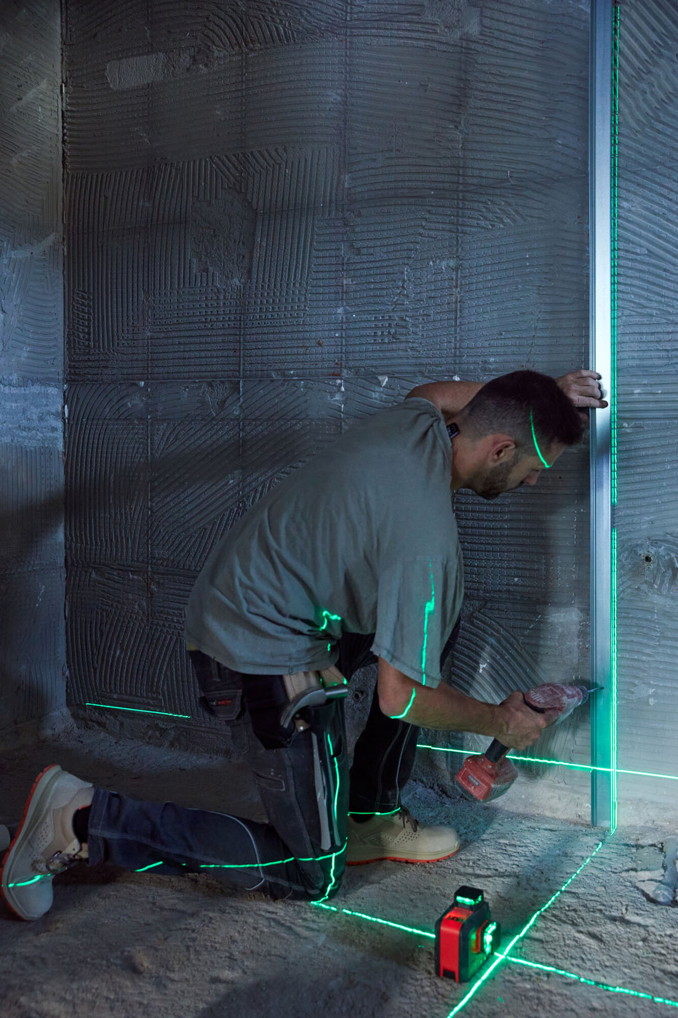 Nivel láser verde 3x360 para trabajos de nivelación / NIV30360V