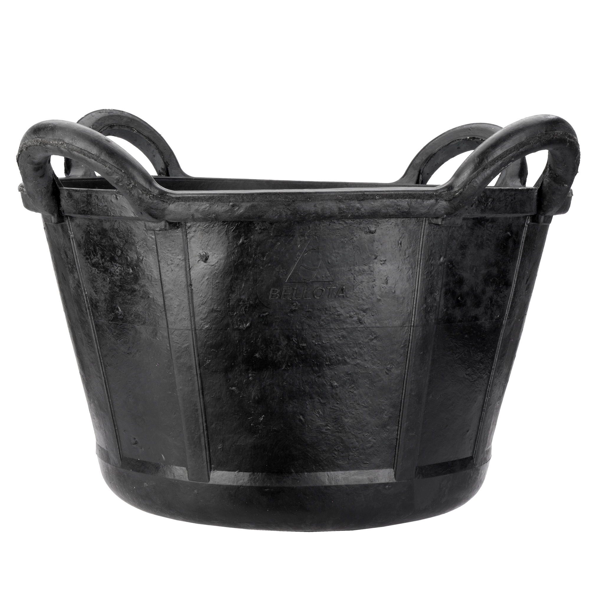 Cubo de caucho espuerta 37 litros y 4 asas negro / BKCESPU37BP