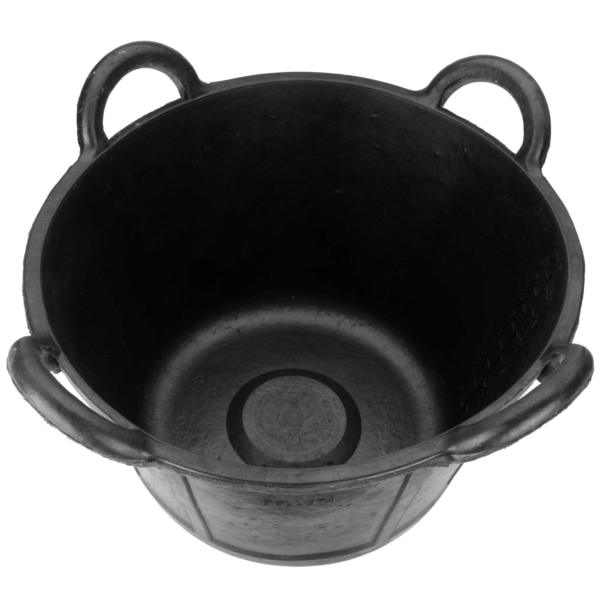 Cubo de caucho espuerta 37 litros y 4 asas negro / BKCESPU37BP