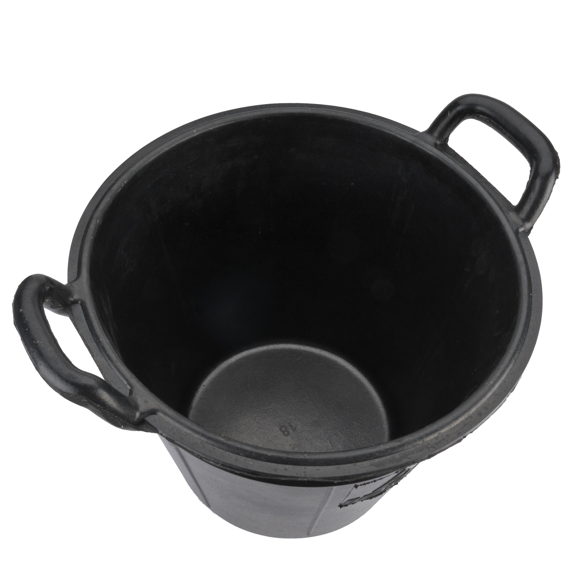 Cubo canario de caucho 18 litros negro / BKCCAN18BP