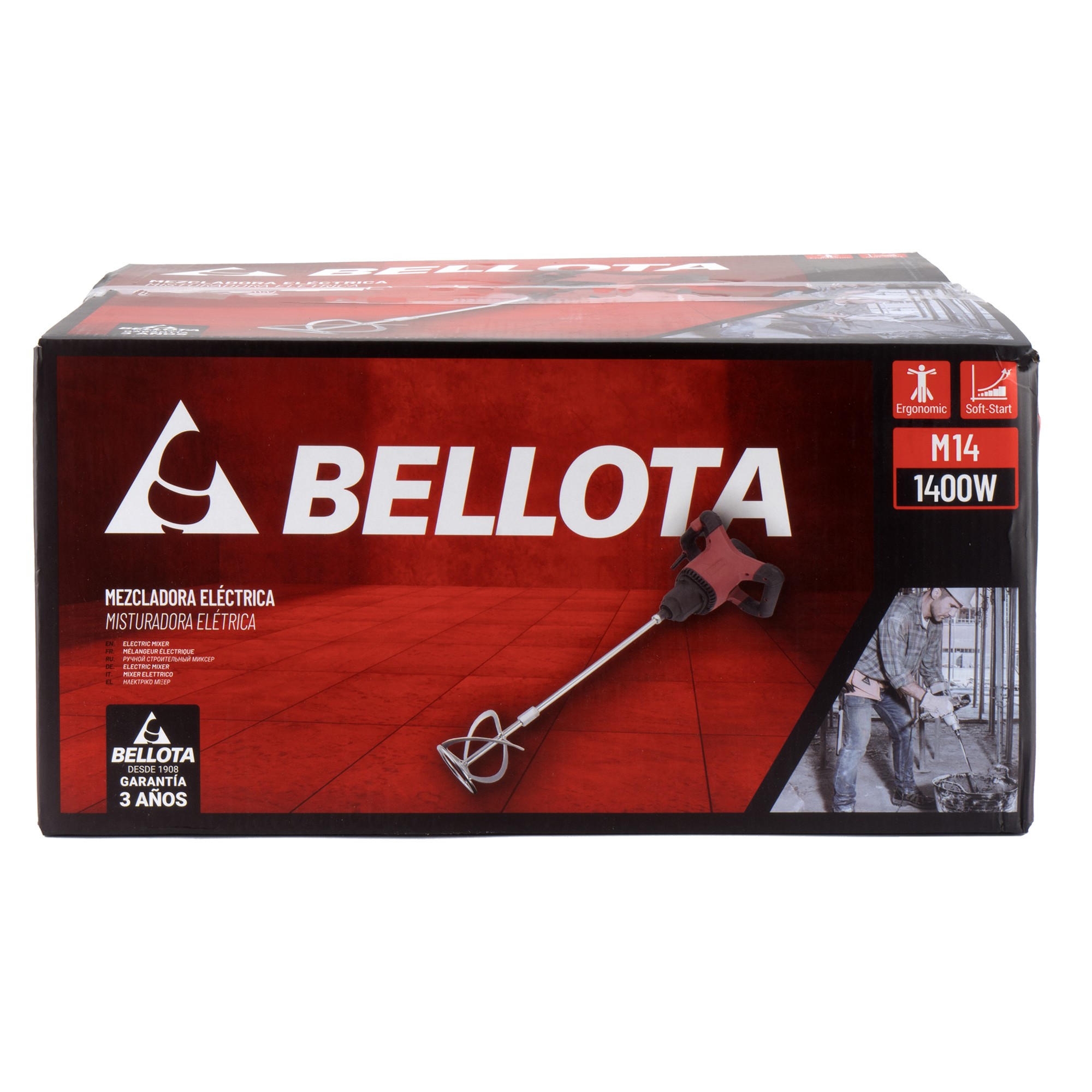 Máquina mezcladora M14 de 1400W 220 v enchufe tipo C-F / M14