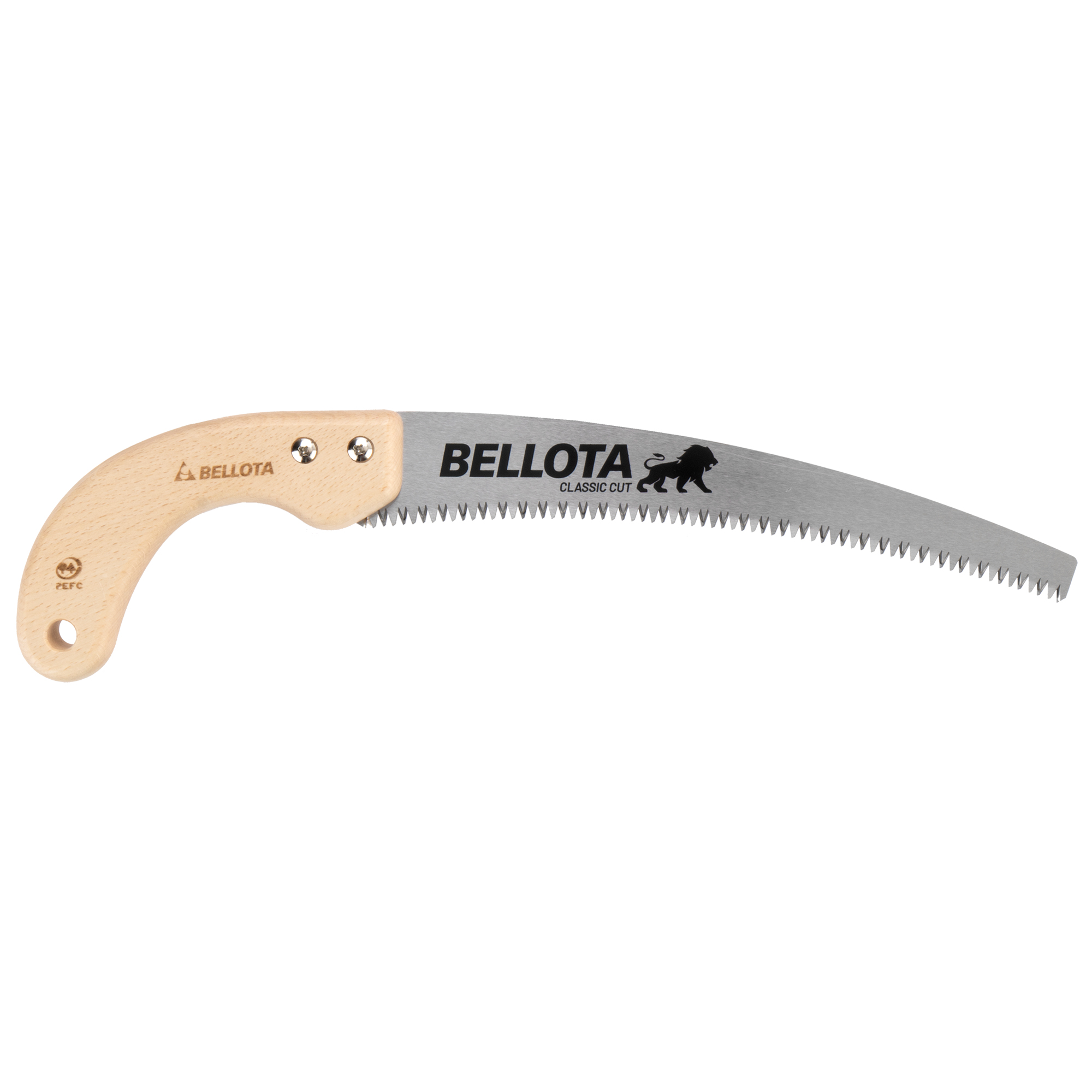 Serrucho León con hoja curva de 11" y mango de maderacurvo. Incluye funda / 450MC11